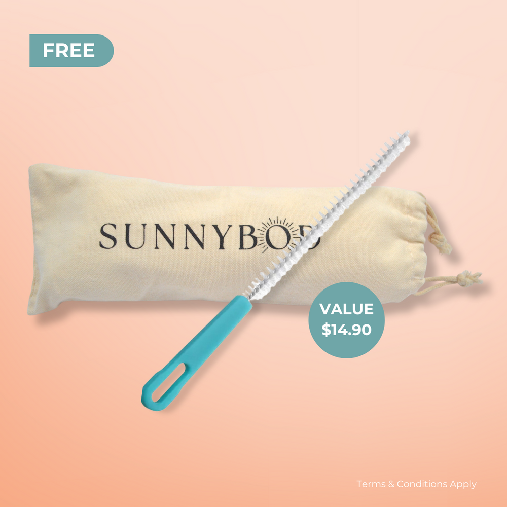 SUNNYBOD™ Refillable Sunscreen Brush Free Brush Pouch and Cleaning Brush