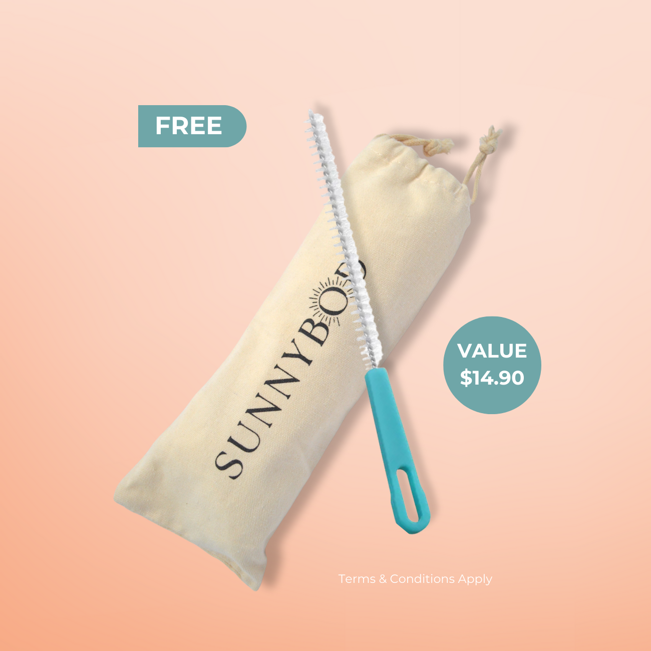 Get a free sunscreen travel pouch and and canister cleaning brush with every purchase. Valued at $14.90 AUD.