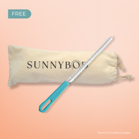 SUNNYBOD™ Refillable Sunscreen Brush Free Brush Pouch and Cleaning Brush